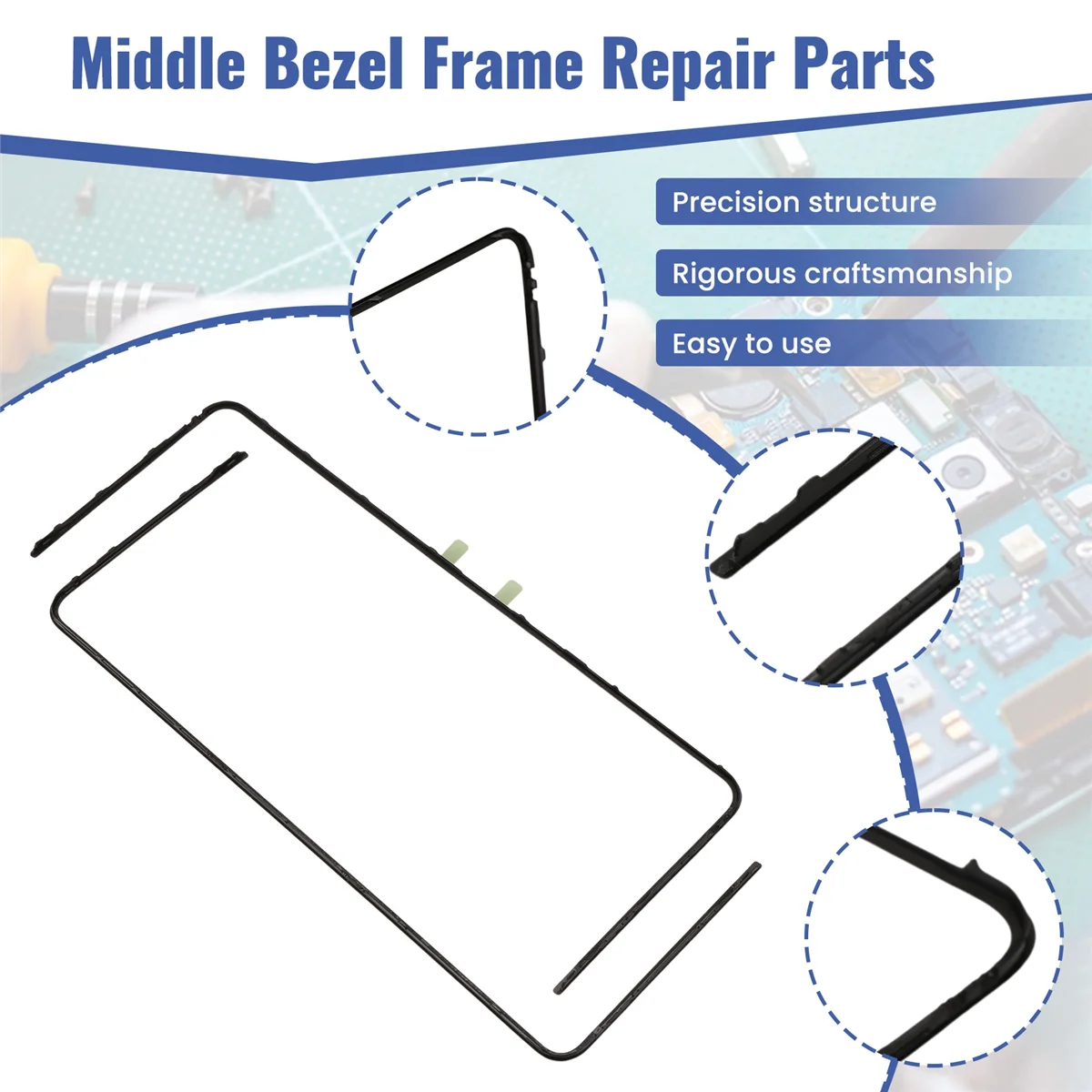 

Middle Bezel Frame Repair Parts for Samsung Z Fold 5 LCD Screen Holder Digitizer Plate Replacement XQ