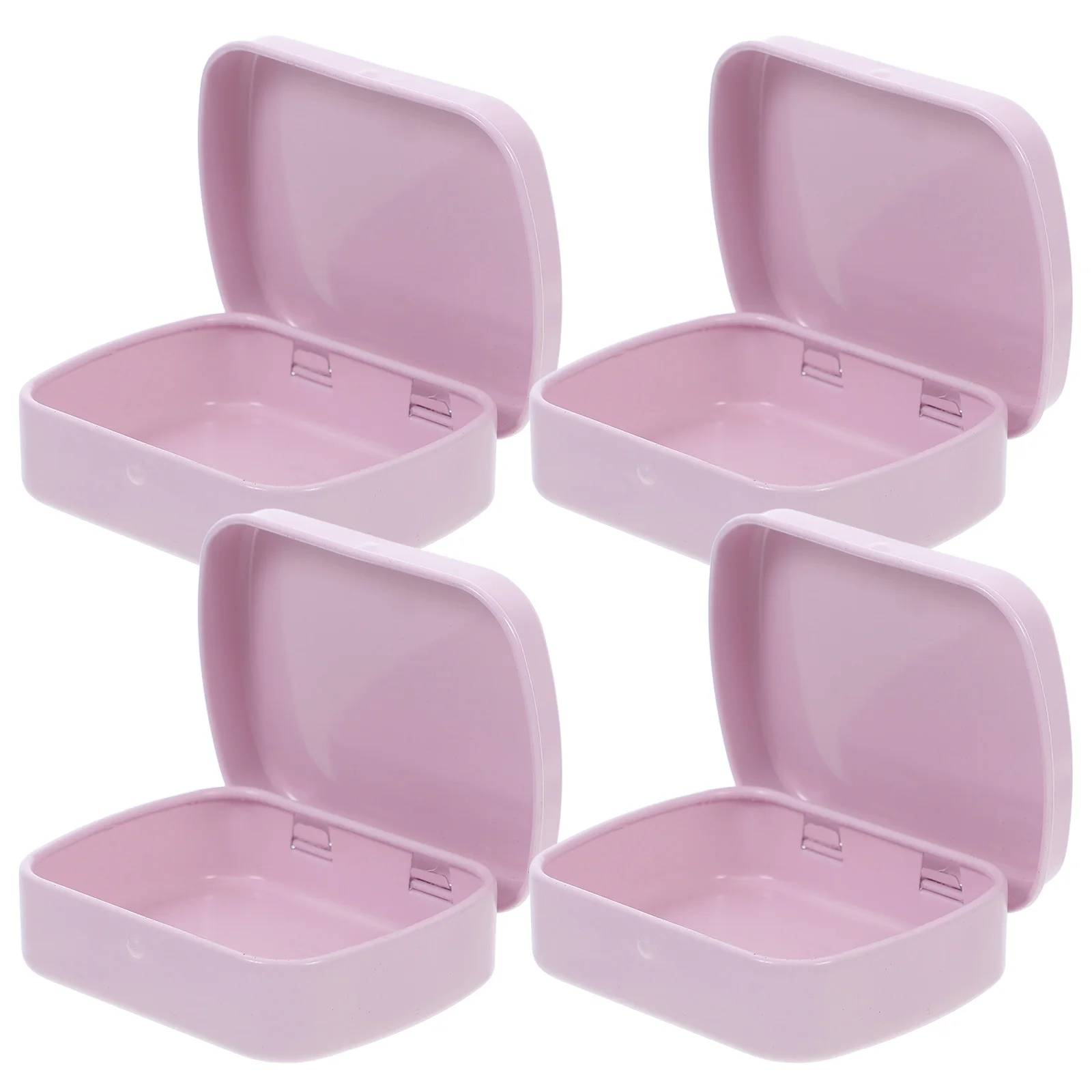 

4Pcs Flip Top Tin Box Multi Functional Metal Storage Container with Hinged Lid for Crafts Candies Paper Clips Portable Tiny Case