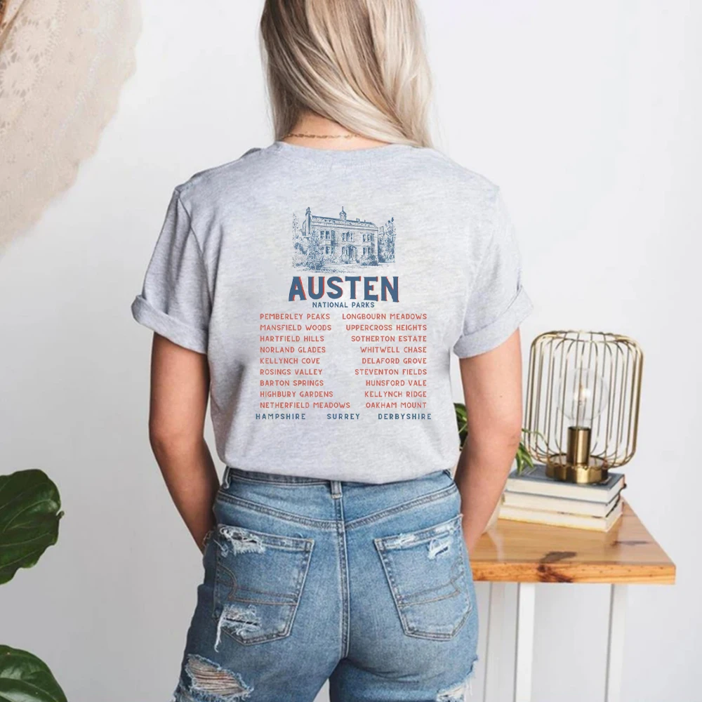 Jane Austen Shirt National Park Shirt Pride and Prejudice Shirts Jane Austen Gifts Pemberley Booklover Shirt Bookish Merch