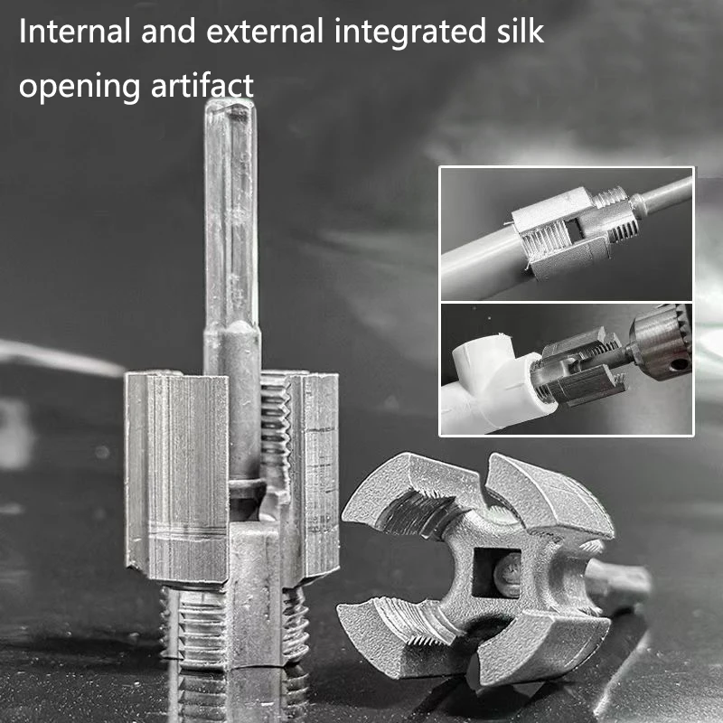 ~Integrated Internal And External Thread Pipe Threading Tool For 1/2-inch PPR Pipes With Taps And Dies For Thread Cutting