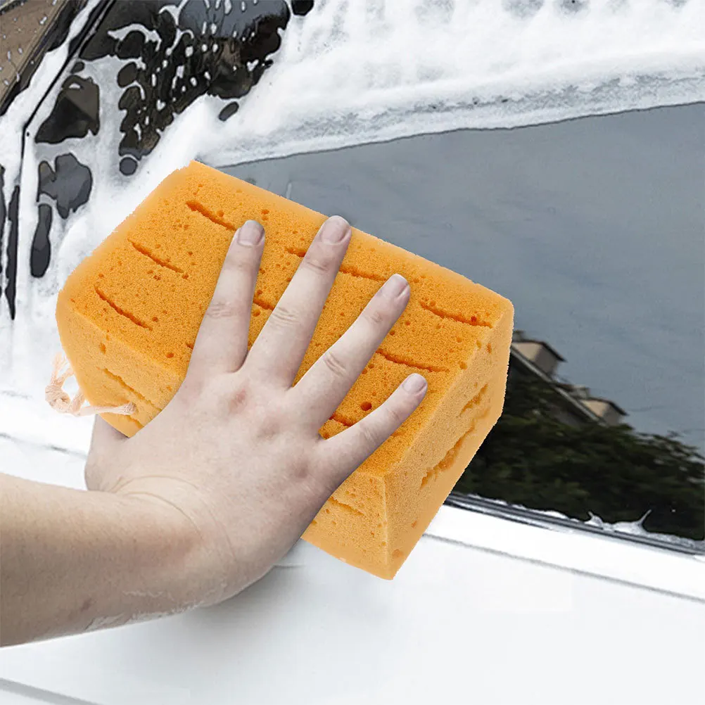 

Large Wash Sponge For Car Washing Detailing Cleaning Tool Heavy Duty Foam Block For Auto Body Scrubbing Garage Use Car Wash