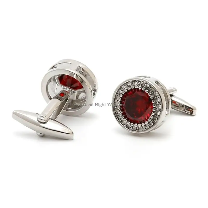  Detailed Intricate Mens Cufflinks Showcasing Fine Zircon Work For Eye Catching