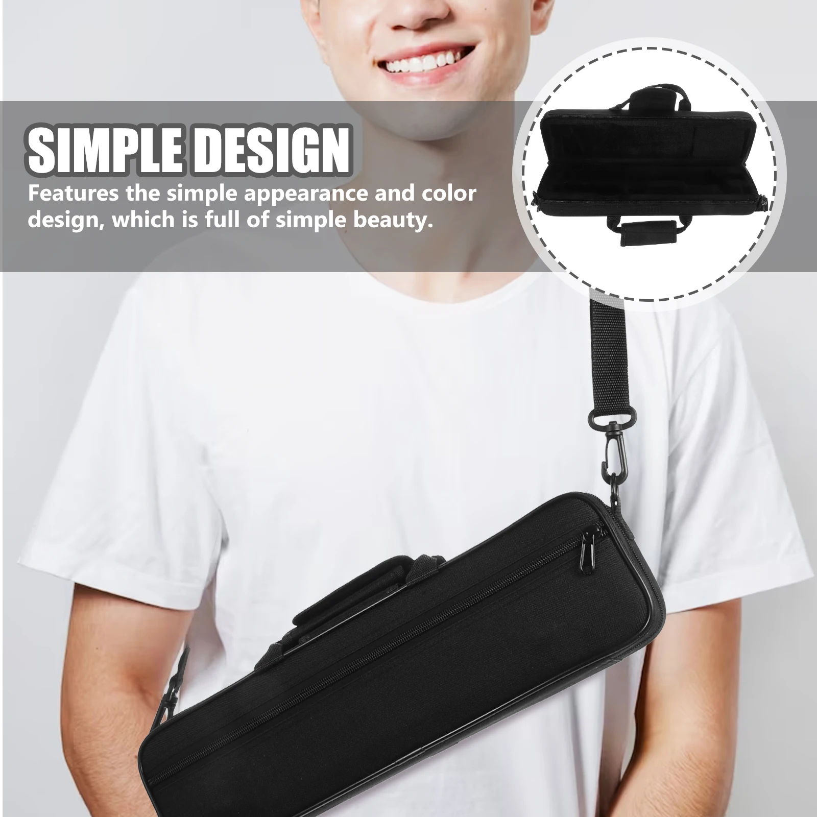 

16 Hole Flute Bag Dizi Case for Music Instruments Carrying Musicians Storage Pouch Oxford Cloth Cases Musical