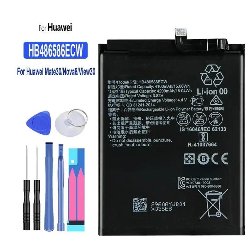 High Capacity Battery 2700mAh-5000mAh For Huawei Mate 30/40 Pro 1 2 7 8 S 20 X MT7 TL00 MT1 MT2 CRR-CL00 AN01 AL00 NXT-AL10