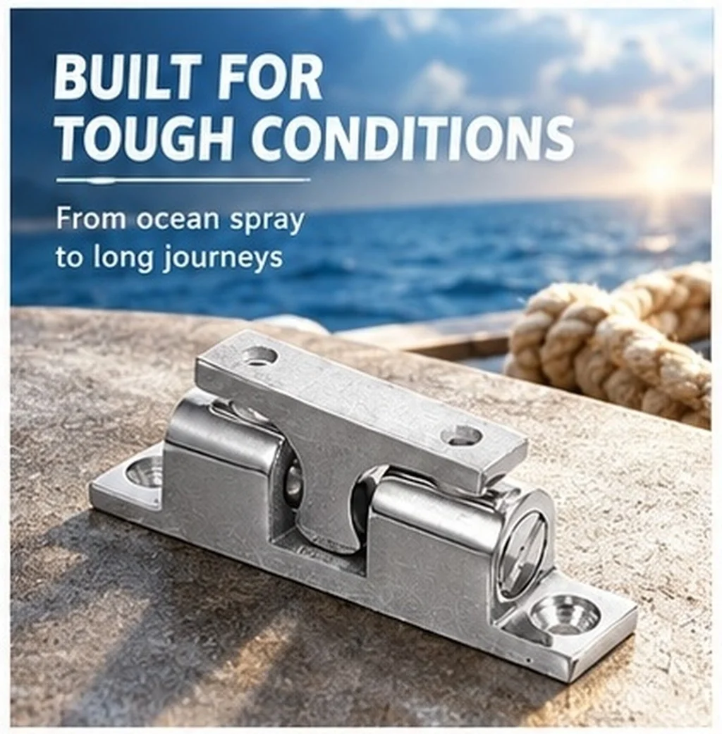 4Pcs Marine-Grade Stainless Steel Boat Door Holder Slam Latch with Anti-Rattle for Yacht Rv Cabinet Hatch Doors