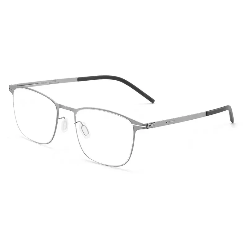 German Brand Glasses Frame Men Business Stainless Steel Handmade Prescription Eyeglasses Women Vintage Square Optical Eyewear