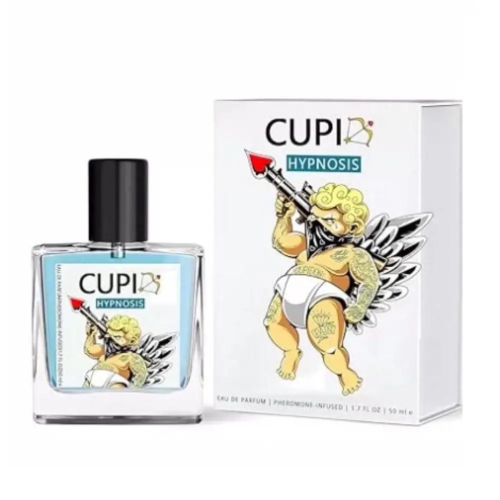 Parfum asli Cupid, parfum Pheromone Cupid tahan lama romantiy meningkatkan kualitas tinggi Hombre semprot tubuh 50ml