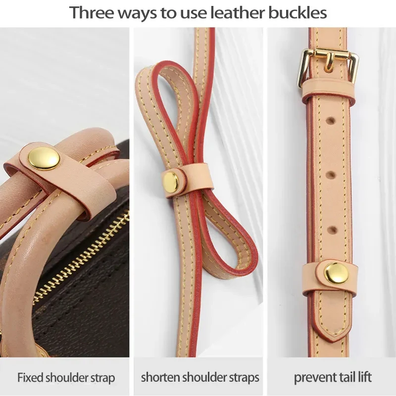 WUTA Short Shoulder Strap Fastening Leather Buckle Converter Strap Prevent Tail Lift Bag Accessories Shoulder Bag Strap Adjuster