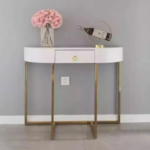 북유럽 클래식 콘솔 테이블 서랍 디자인 프리미엄 스토리지 콘솔 테이블 뷰티 럭셔리 Tisch Wohnzimer 거실 가구