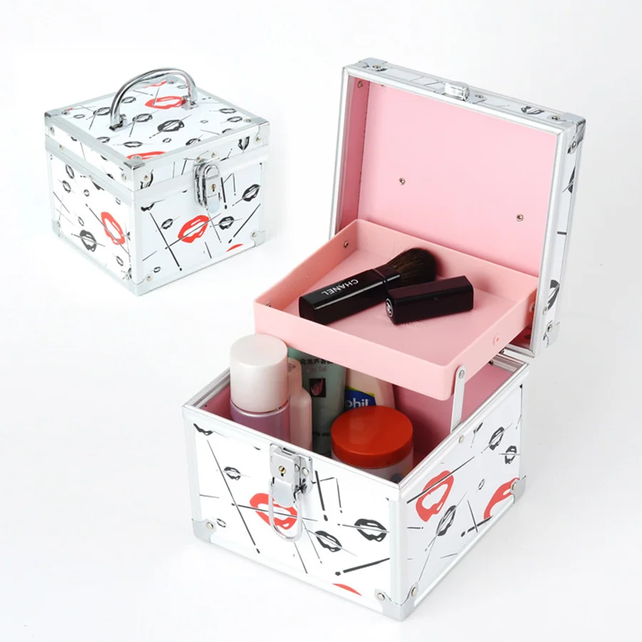 Портативный органайзер для макияжа, женский косметичка, дорожный косметичка, косметичка, коробка для хранения макияжа, органайзер для ювелирных изделий, часов