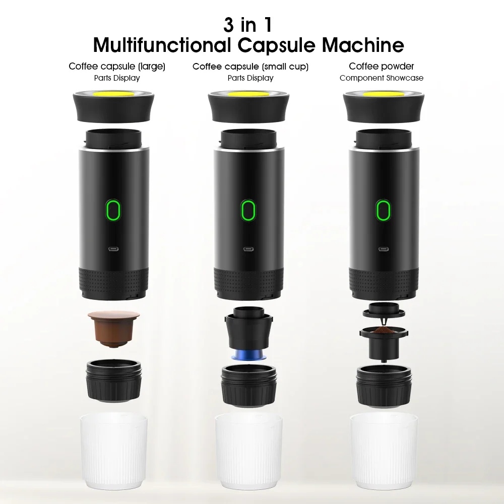 Portable Coffee Capsule Machine with Hot and Cold Dual-use Functions American Italianstyle Pump Pressure Concentrated Extraction