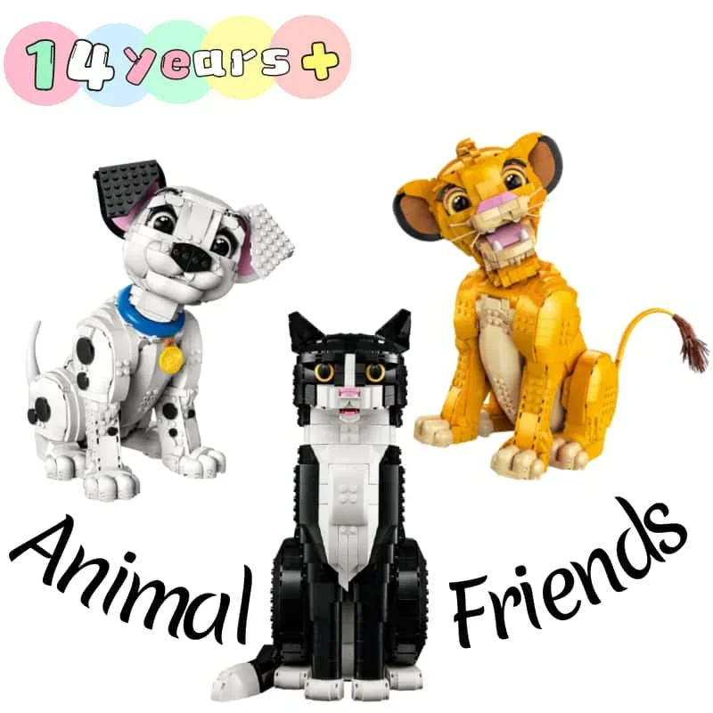 Offre Spéciale : Ensembles de Blocs de Construction : Adorables Personnages Animaux Codes Produit 21349 43247 43269 101 Dalmatians, Chats et Lions