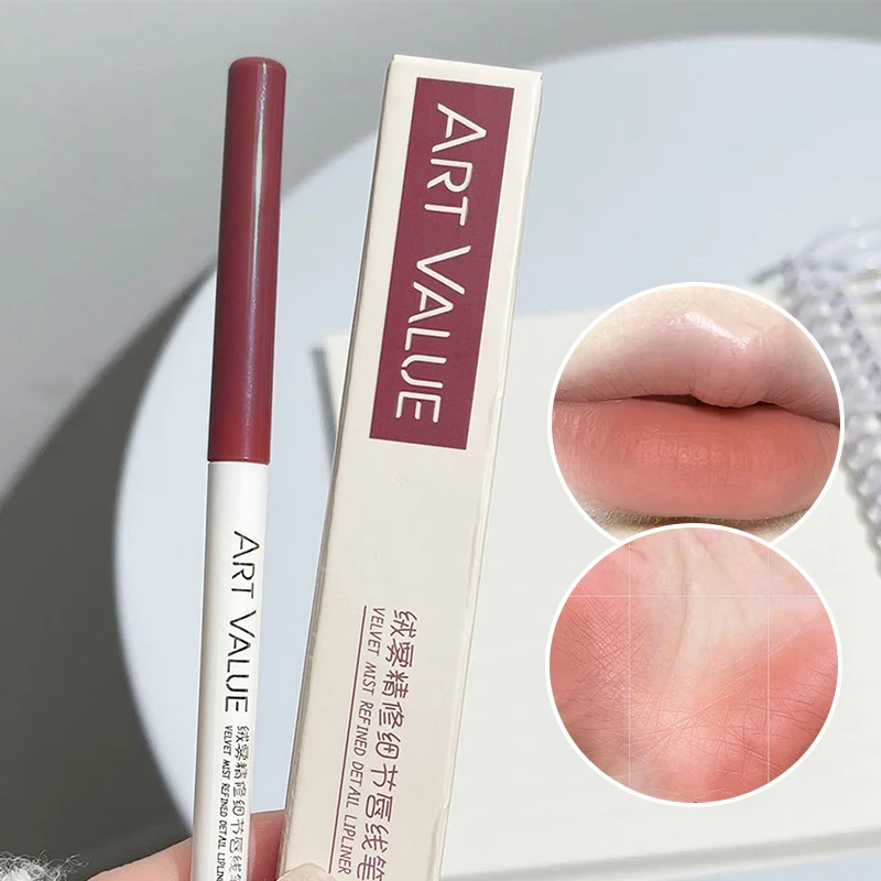 Samt nebel Finishing Detail Lip Liner seidig Top Farbe Overlay Lippen glasur niedrige Sättigung alle passen