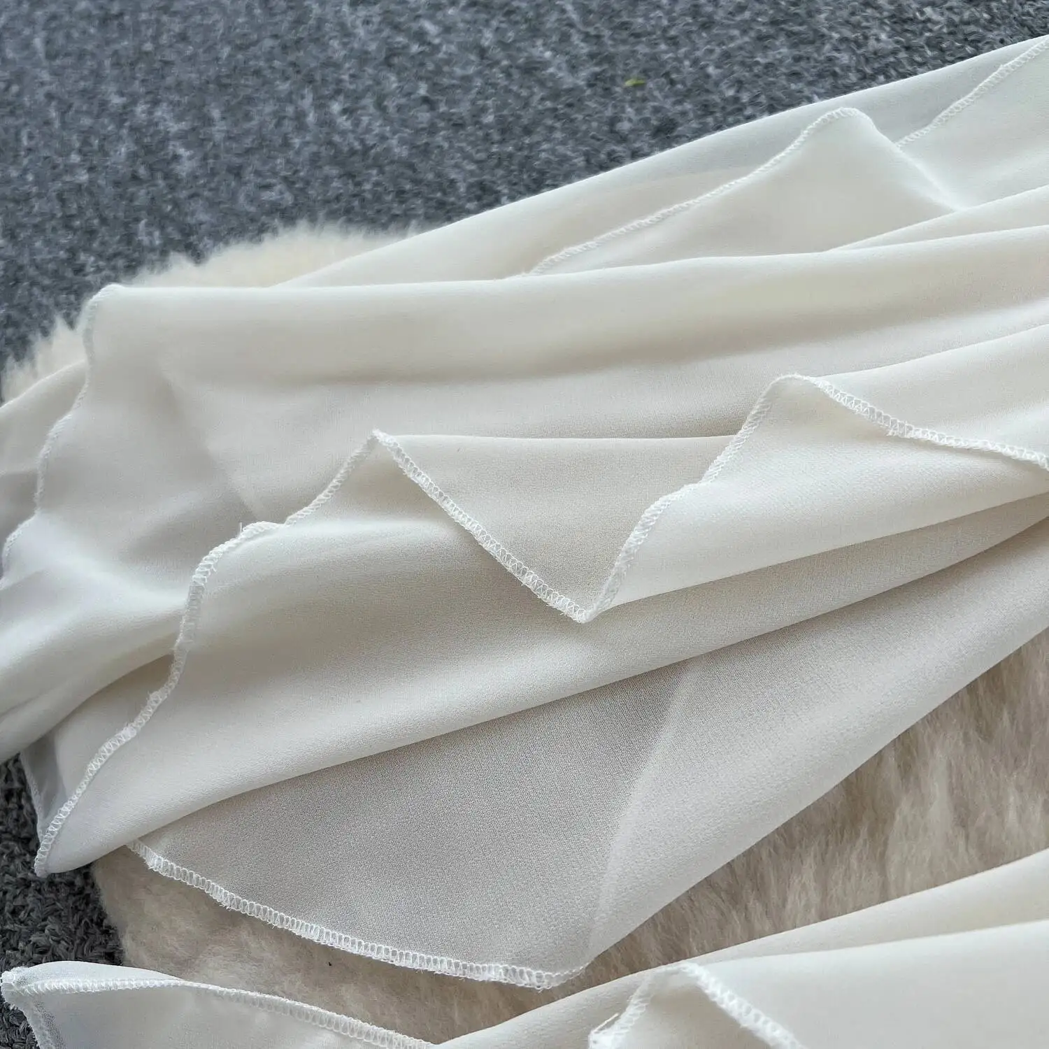 Women Elegant Chiffon Long Dress Twisted High Waist Irregular Lotus Leaf Beach Dresses Ladies Sexy V-neck Boho Long Robe Vestido