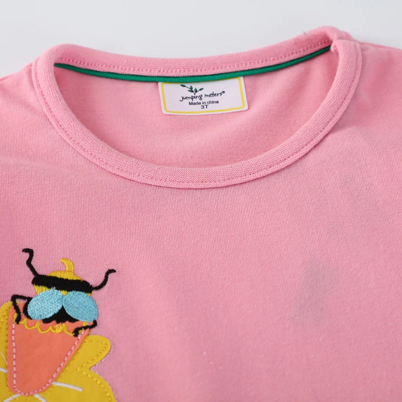 القفز متر 2-7T 100% القطن الحيوانات الصيف حفلة بنات فساتين التطريز الأميرة عيد ميلاد الزفاف الطفل الفساتين زي