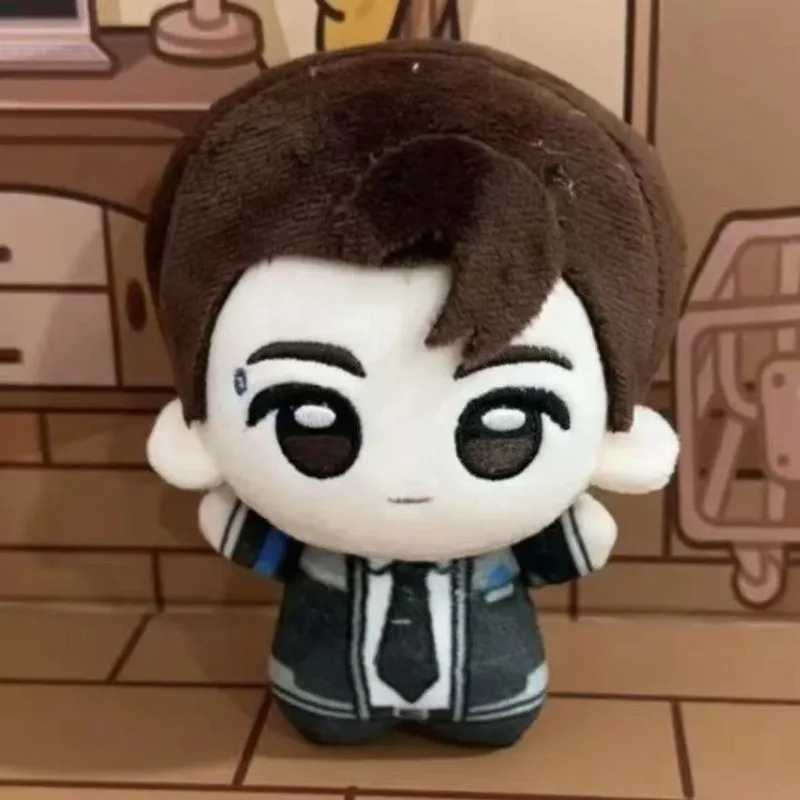 Neues Spiel Detroit: Become Human Connor Plüschpuppe 10cm Niedliche Baumwollpuppe Weiche Stofffigur für Fans Sammlerstück Anhänger Geschenk