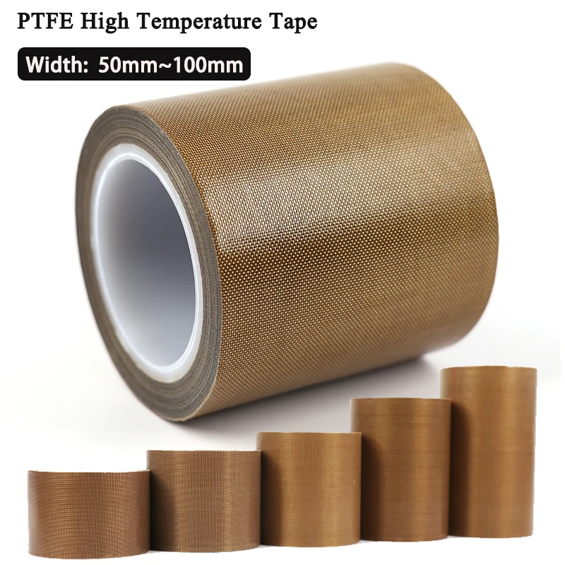 

PTFE Tape Adhesive Cloth Insulated Thickness 0.13mm 0.18mm Width 50~100mm High Temperature Resistant Sealing PTFE Tapes