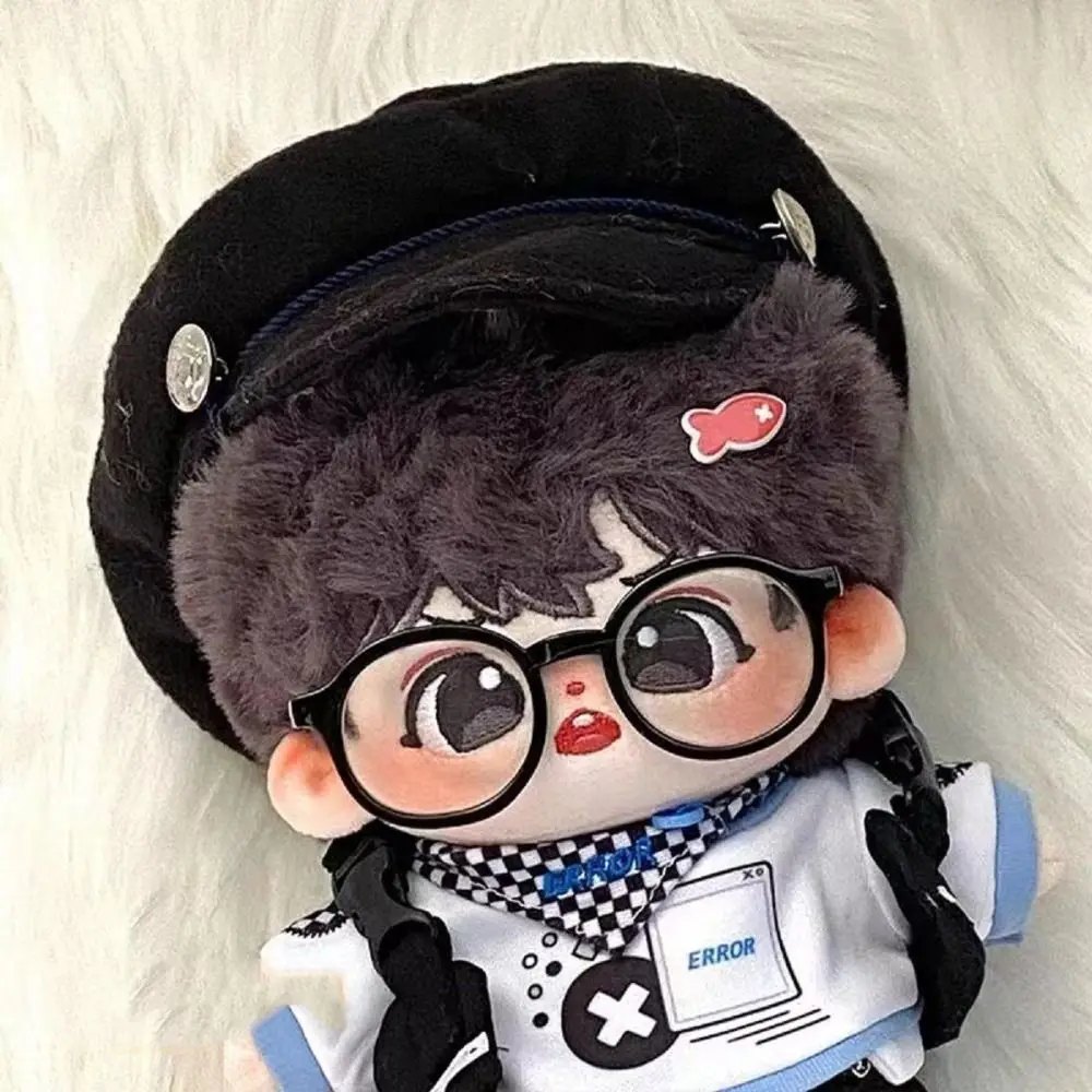 

Doll Accessory Transparent Plastic Glasses Transparent Candy Color Doll Round Glasses Miniature Plastic