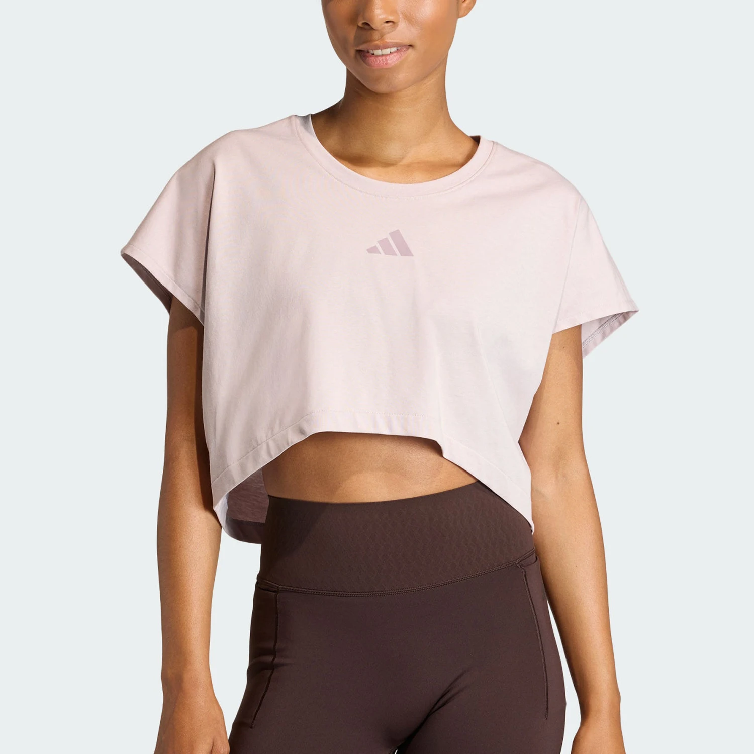 Camiseta deportiva holgada con cuello redondo para mujer Adidas Authentic Spring KE8052