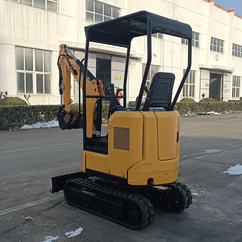 Factory wholesale mini small Chinese excavator 1.2 tons free thumb mini crawler excavator for sale