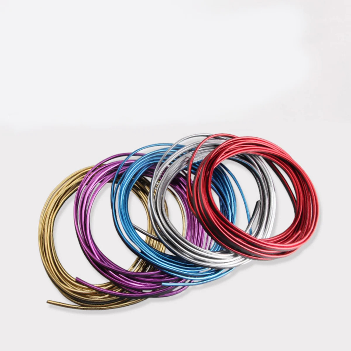 

5M 196.8Inch Car Interior Trim Strip Flexible Auto Decorative Molding Electroplating Silver Car Seal Trim Door Accessory