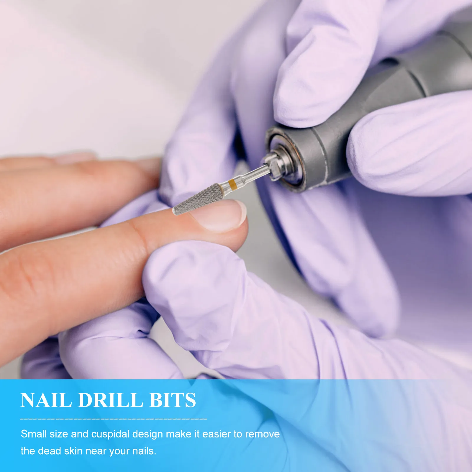 

Nail Drill Bits Sharpe Cone Cutter Tungsten Steel Yellow Thin Teeth Grinding Head Polishing Nail Gel Manicure Tools