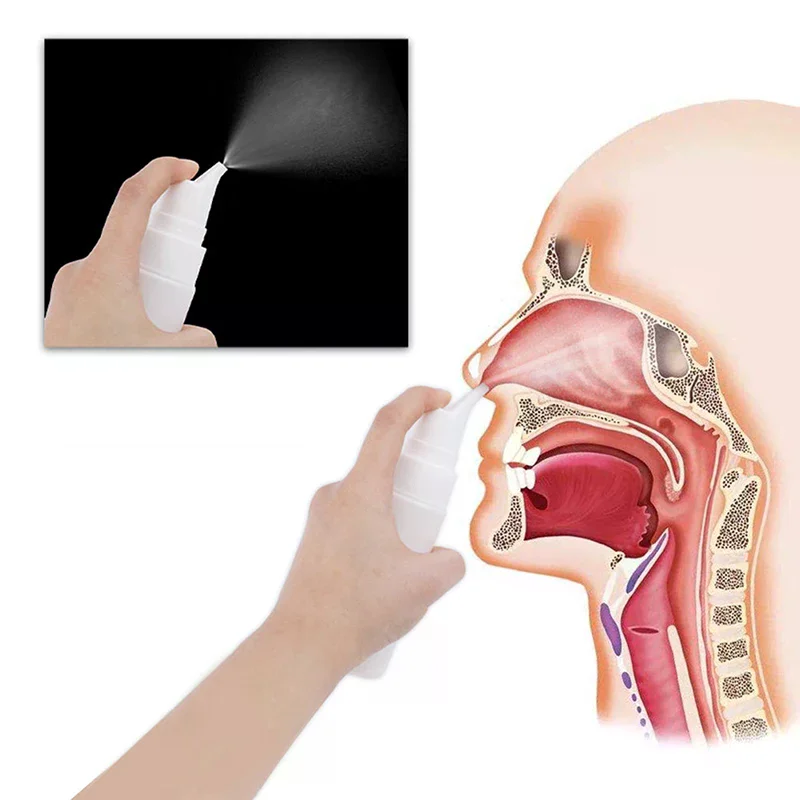 70ml HDPEプラスチック製耐久性のある鼻洗浄用空容器ハンドポンプ式鼻スプレーボトル