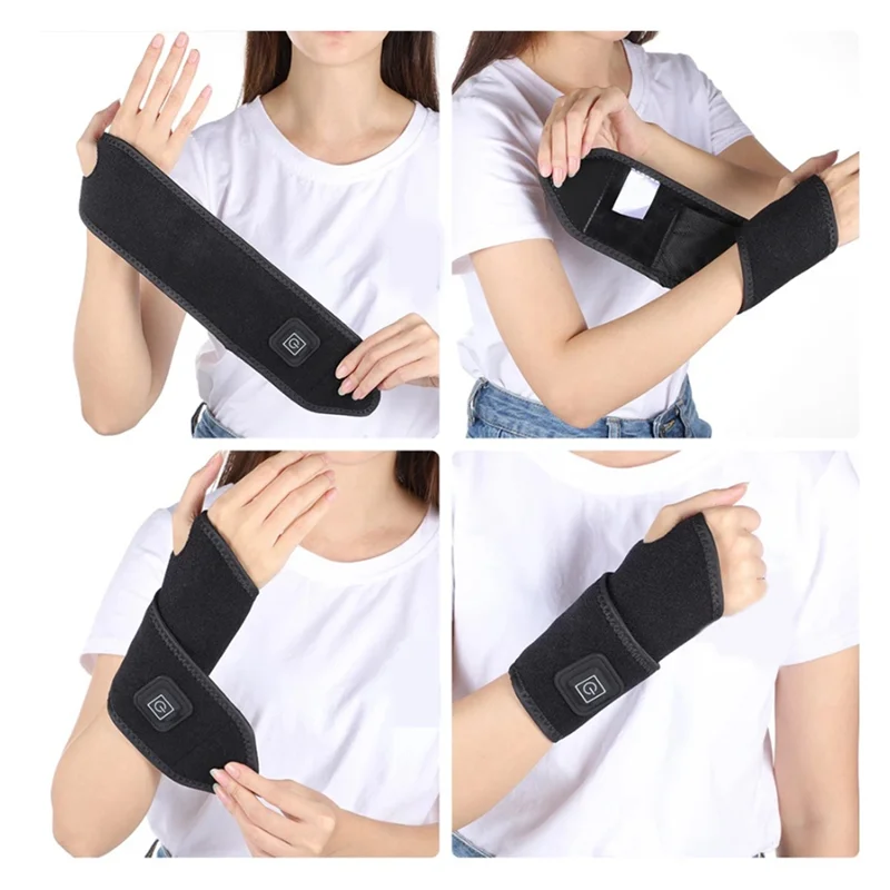 Venda quente elétrica infravermelho distante aquecido pulseira suporta artrite alívio da dor mão tendinite pulso aquecido durável fácil instalar