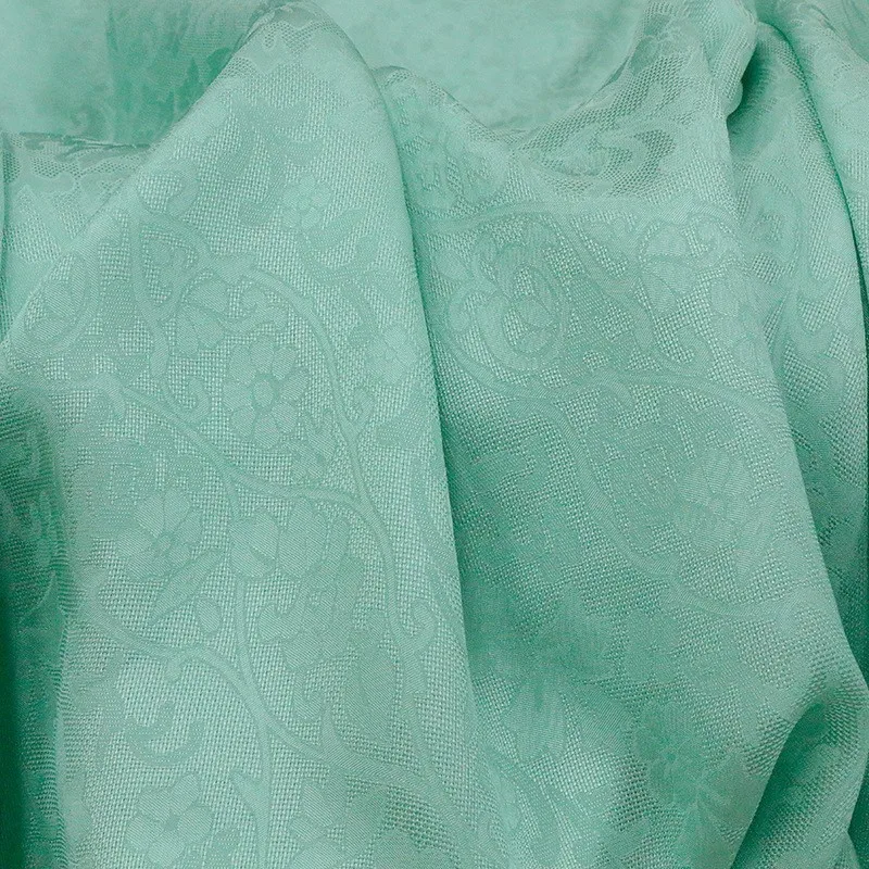 

19 Mu silk jacquard perforated flower rose fabric New Hanfu Cheongsam