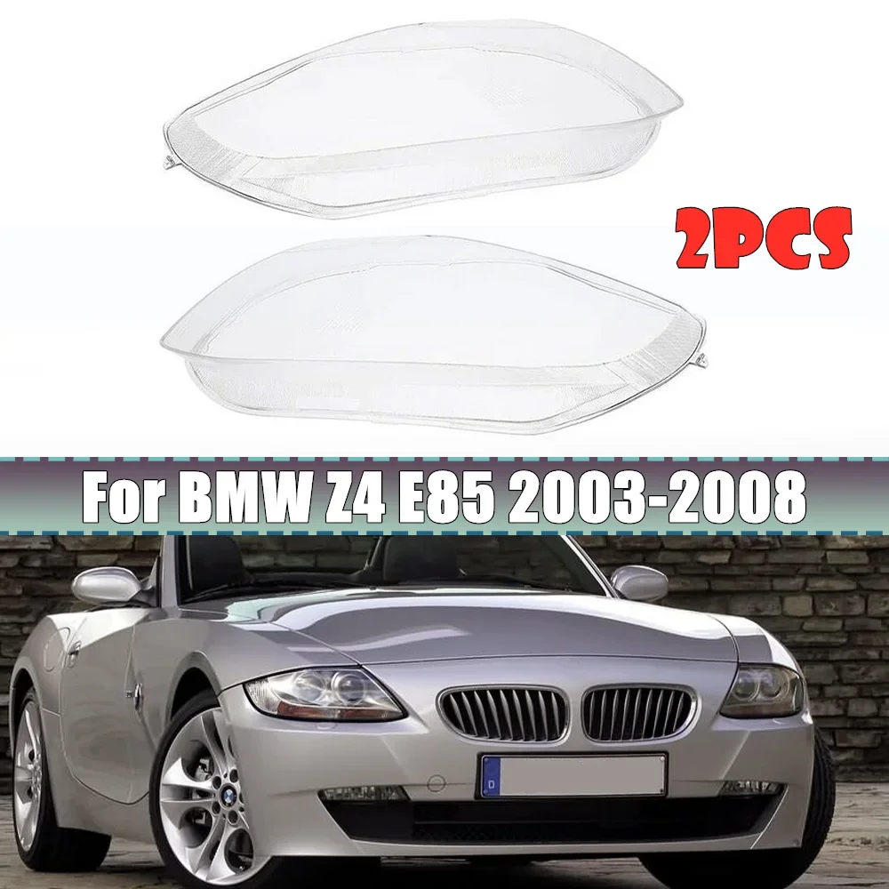 

Pop E85 Car Headlight Cover Headlamp Transparent Lampshade Shell Lens Glass For BMW Z4 E85 2003 2004 2005 2006 2007 2008 Car Sty