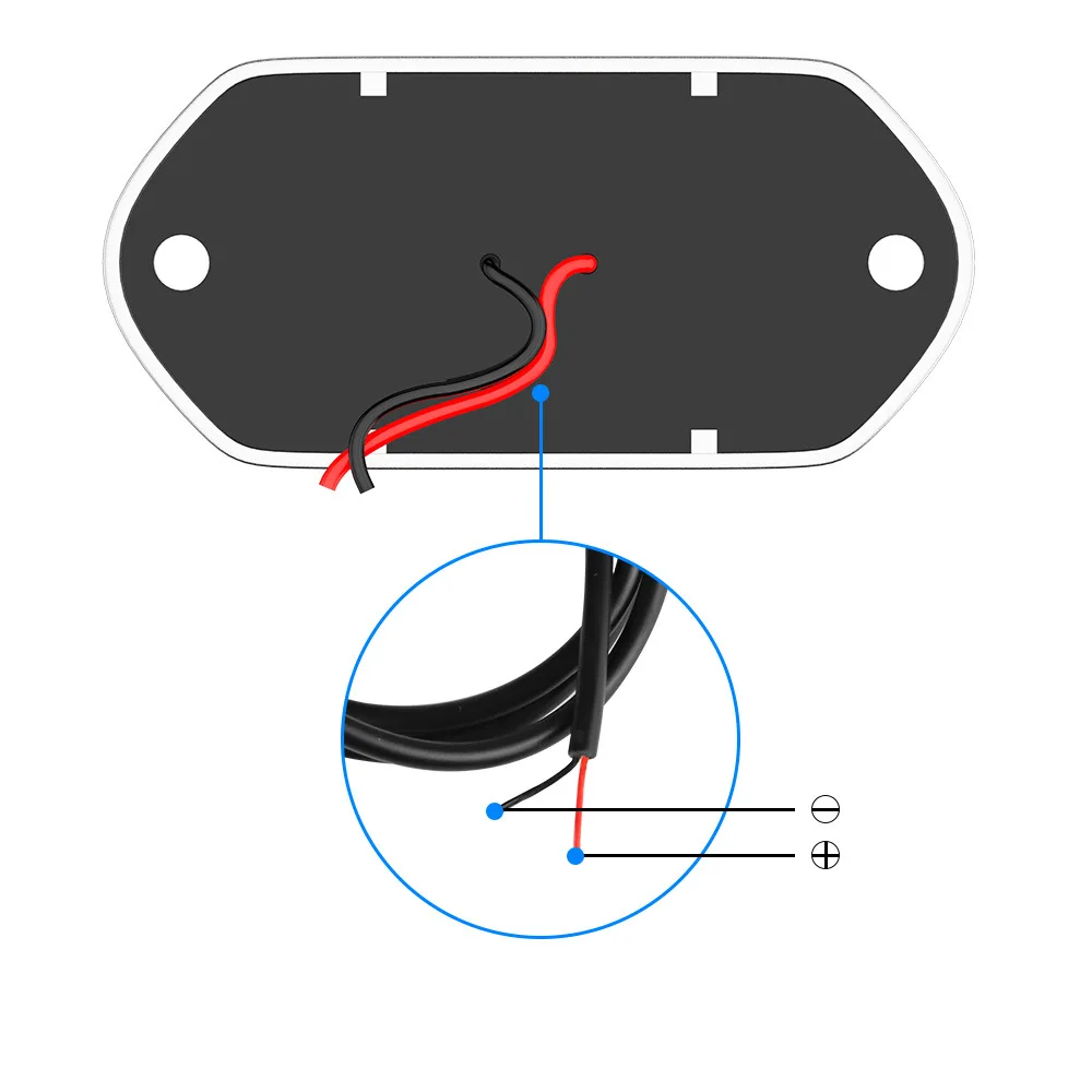 2pcs Reverse Lights General 12-24V Car License Plate Side Marker Reverse Lights for SUVs Trucks Trailers