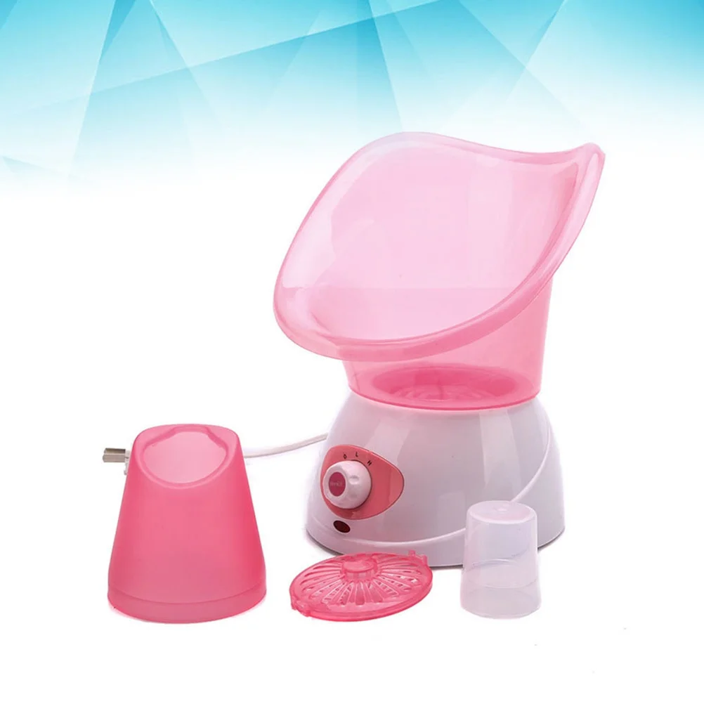 جهاز بخار الوجه 50 مل خزان ألومنيوم مضاد للصدأ 2-Level منظف المسام بالبخار إزالة الرؤوس السوداء أداة سبا الجلد الوردي #3