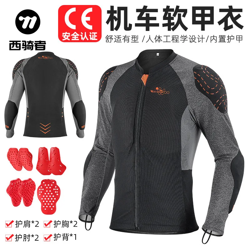 

Motorcycle Jacket Four Seasons Ski Soft Armor Racing Protective Safety Gear with CE Protective Gear Breathable Cycling Clothing