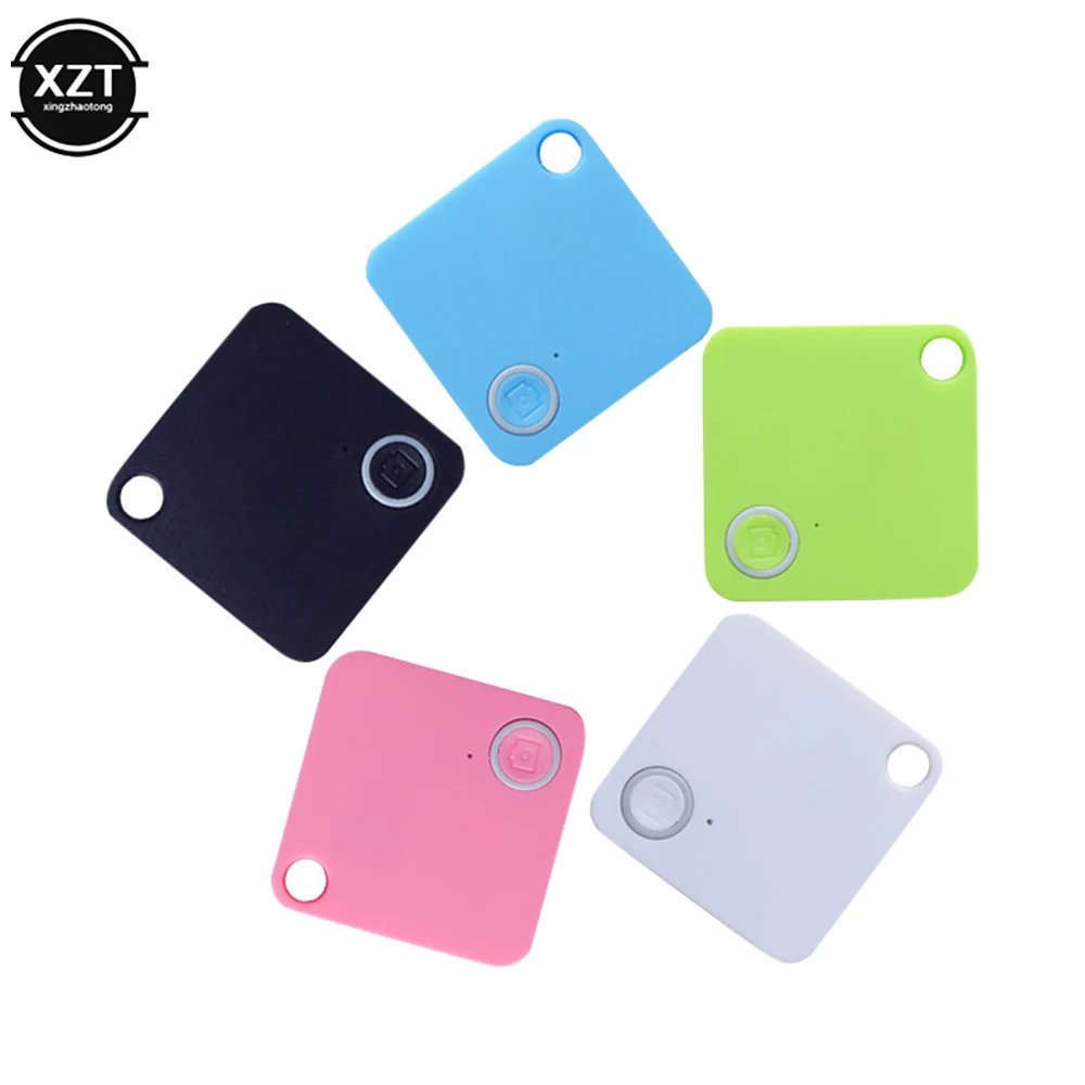 Mini Bluetooth Tracker Key Child Finder Pet Intelligent Tracker Vehicle Anti-loss GPS Tracker Square bicolore Button Alarm paracarline