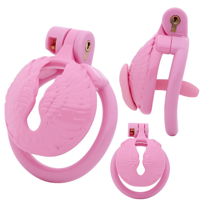 Male Chastity Lock Device with Catheter Outdoor Wearable Cock Rings for Cross Dressers Gay Sissy Erotic Couple Play Penis Ring