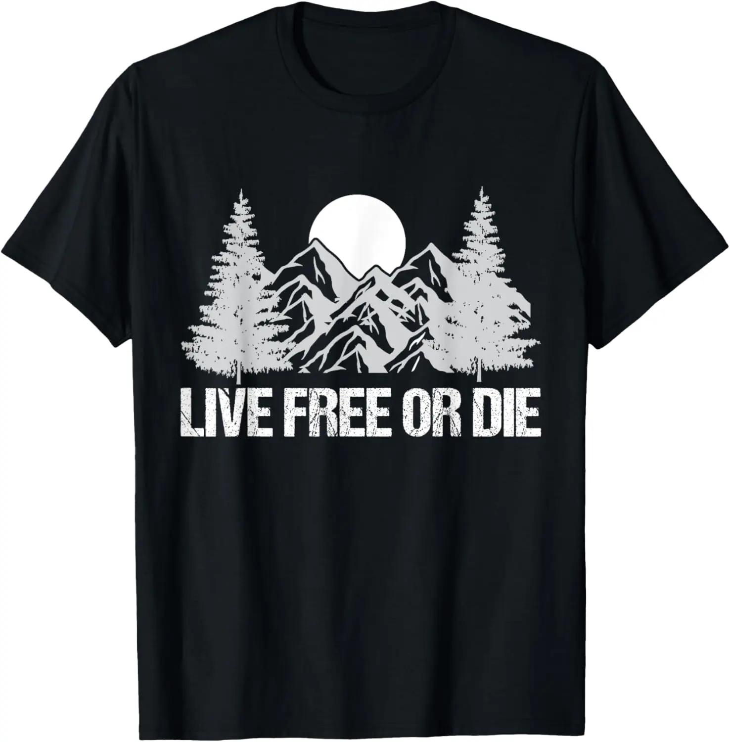 Live Free Or Die Retro Nature Vintage New Hampshire T-Shirt