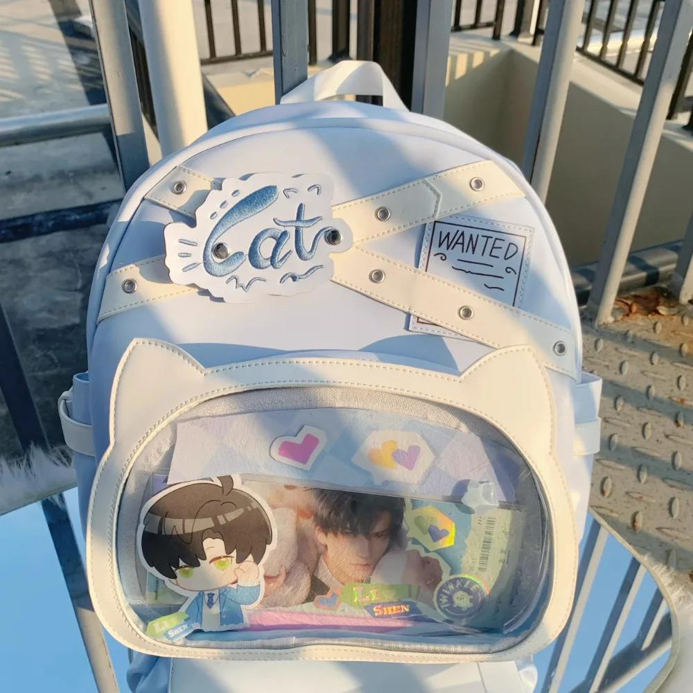 

Оригинальная сумка Ita с милым котом, школьный рюкзак Mochila большой емкости, студенческие сумки Mochilas для девочек-подростков для женщин