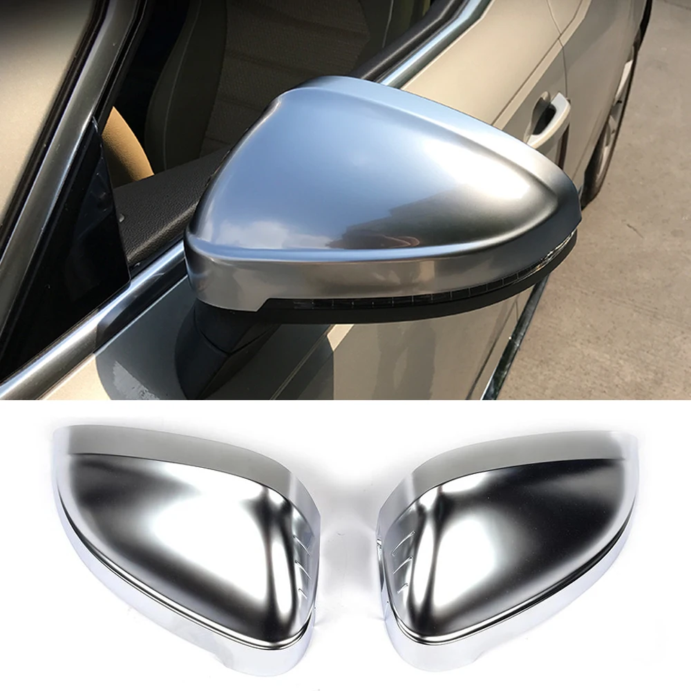 Carbon Fiber Rearview Mirror Covers For Audi A4 B9 Standard Allroad 2017 Side Mirror Caps With Side Assist Replace White Chrom