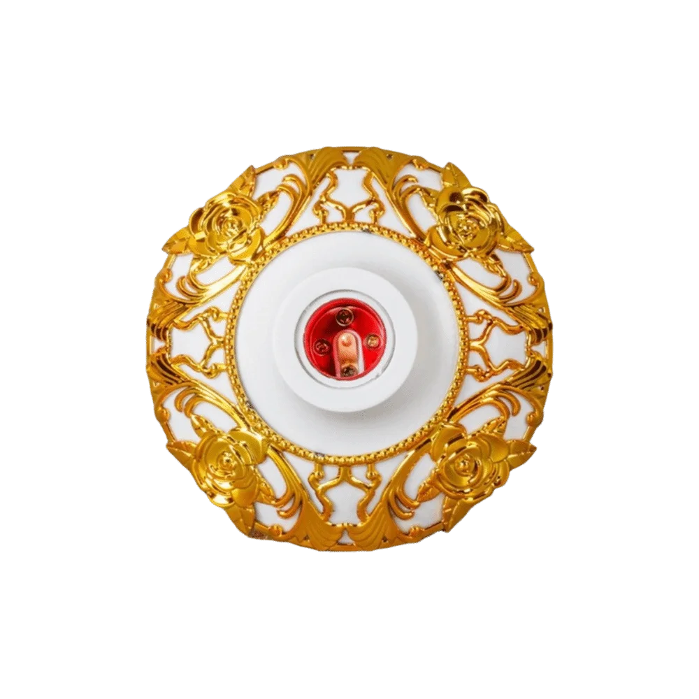 

Круглый патрон E27 с фиксированным основанием, винтовой, с рельефным узором в виде лепестков, для подвесных светильников, бытовой