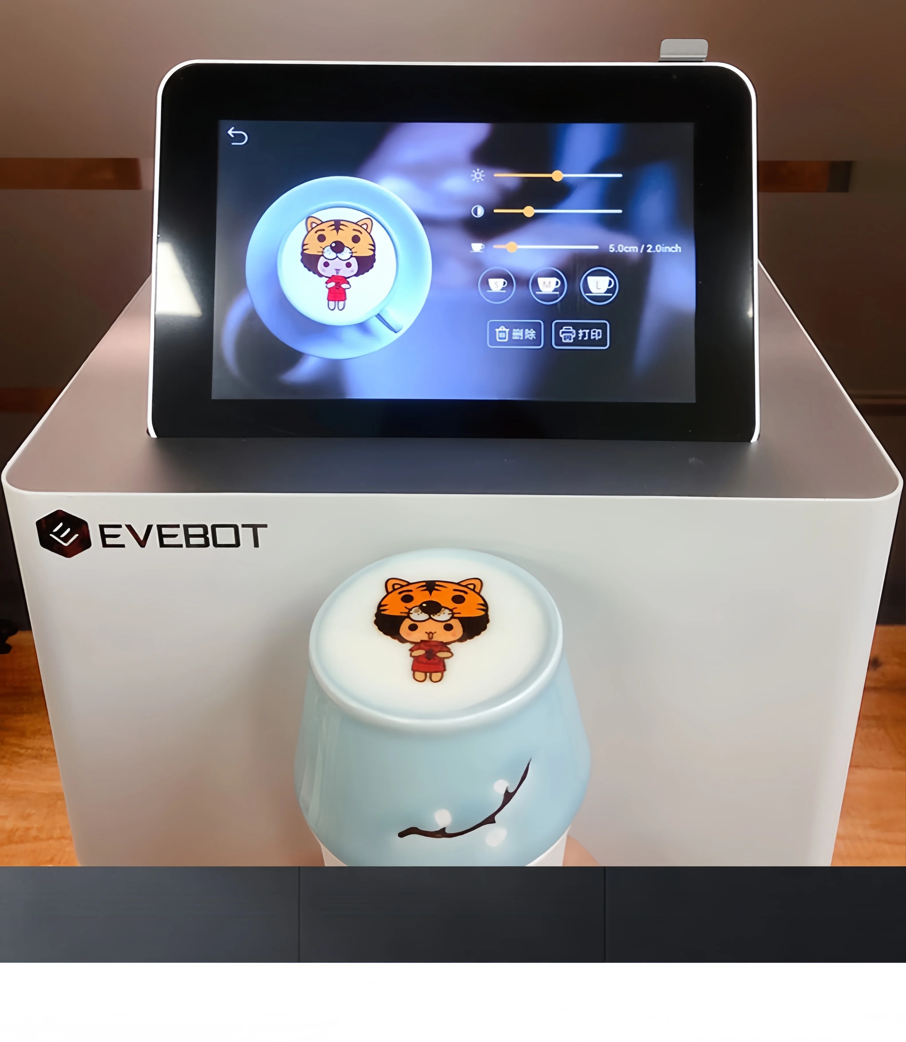 STLF JW لطابعة Evebot الأوتوماتيكية النافثة للحبر Selfie Art Coffee & Latte طابعة كعكة ثلاثية الأبعاد للاستخدام المنزلي ومحلات الطباعة #4