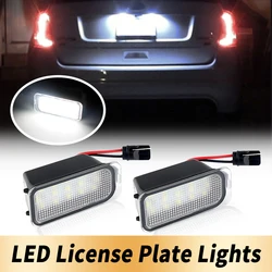 2X Canbus LED License Number Plate Light For Ford Tourneo Transit Connect Courier Custom Jaguar XJ XF 2008-2015 Car Accessories