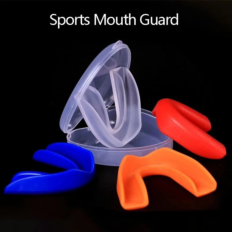 2Pcs Sports Mouth Guard Boxing Basketball Rugby Karate EVA Teeth Protector Adult Kids Mouthguard Tooth Brace Protection With Box