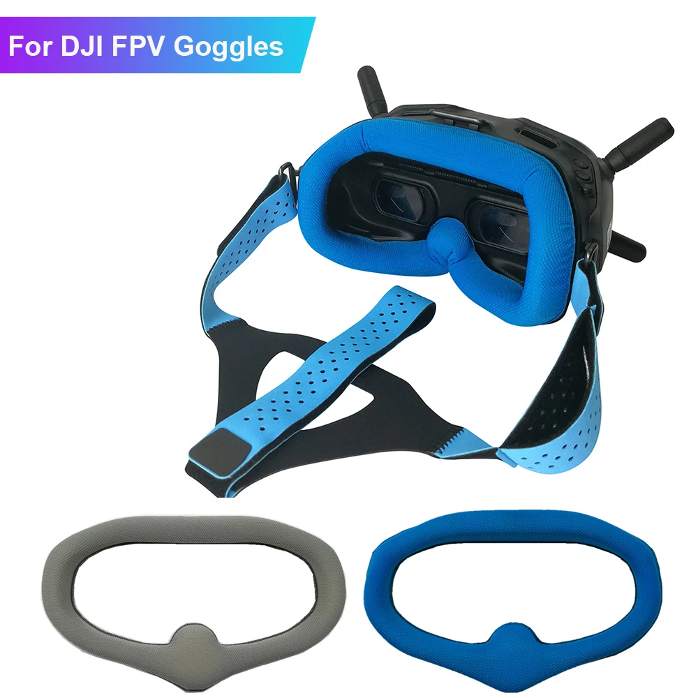 Face Mask Cover For DJI FPV Goggles V2 Drone Flight Glasses Sponge Foam Eye Pad headband Comfortable Eyeglasses Replacement Kit