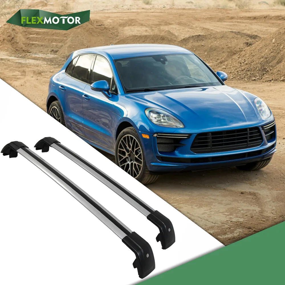

Lockable Cross Bars Roof Rack Rails Crossbars Fit for Porsche Macan 2015-2022