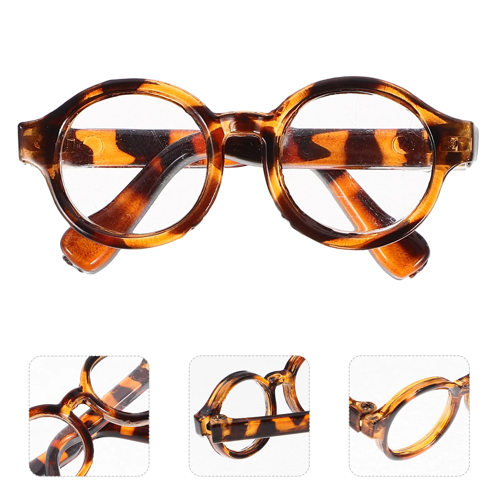 

Small Eyewear Mini Glasses Clear Frame Celebrity Retro Sunglasses Leopard Baby