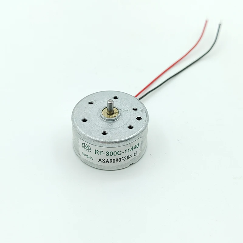 RF-300C-11440 Micro 300 Motor DC 1.5V-6V 5V 6500RPM Mini 24mm Round Spindle Motor Silent DIY CD DVD Player Loder Toy Fan Engine