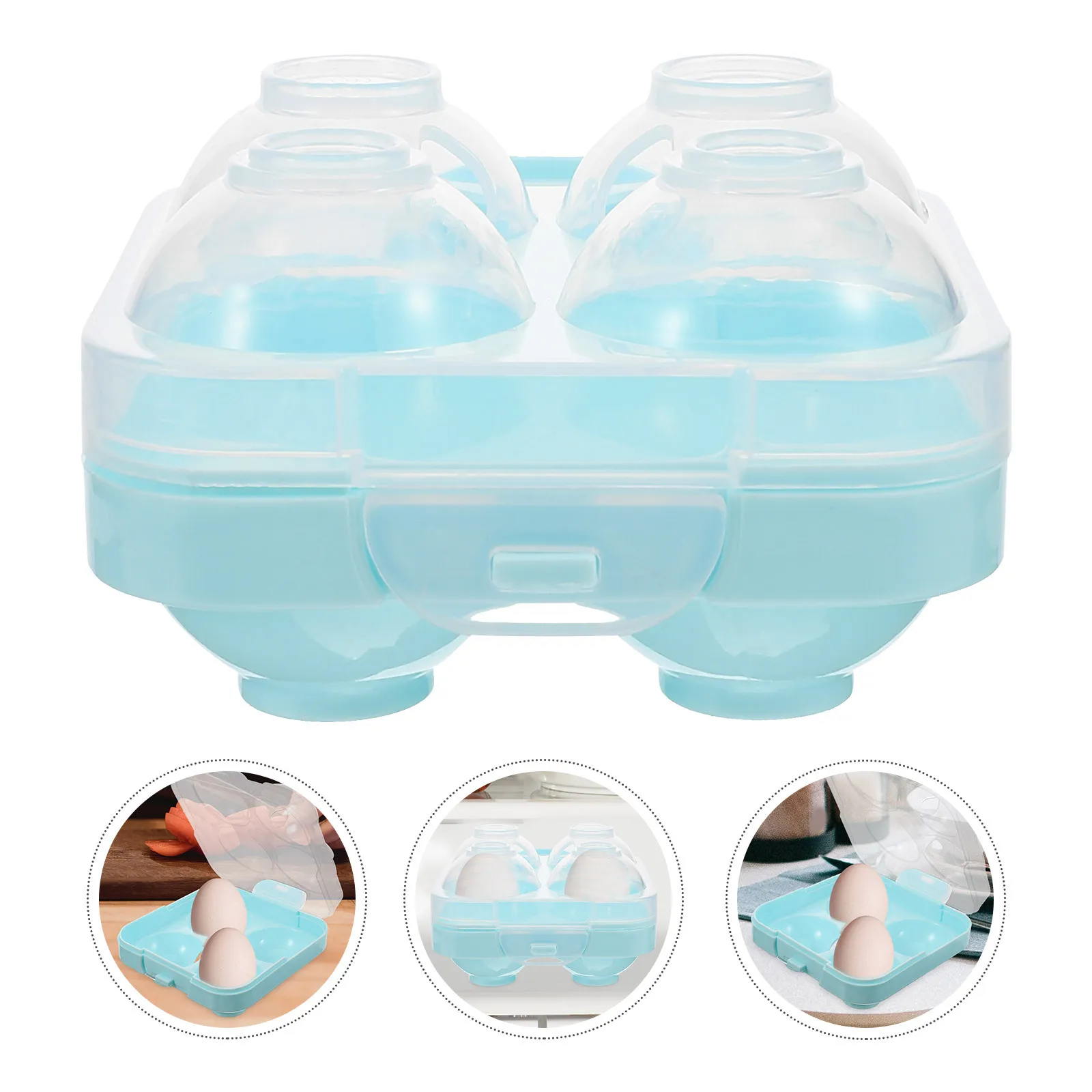 

Refrigerator Egg Organizer Plastic Bin Vibrant Color Compact Design Easy Clean Carry Extend Eggs Freshness Egg Holder