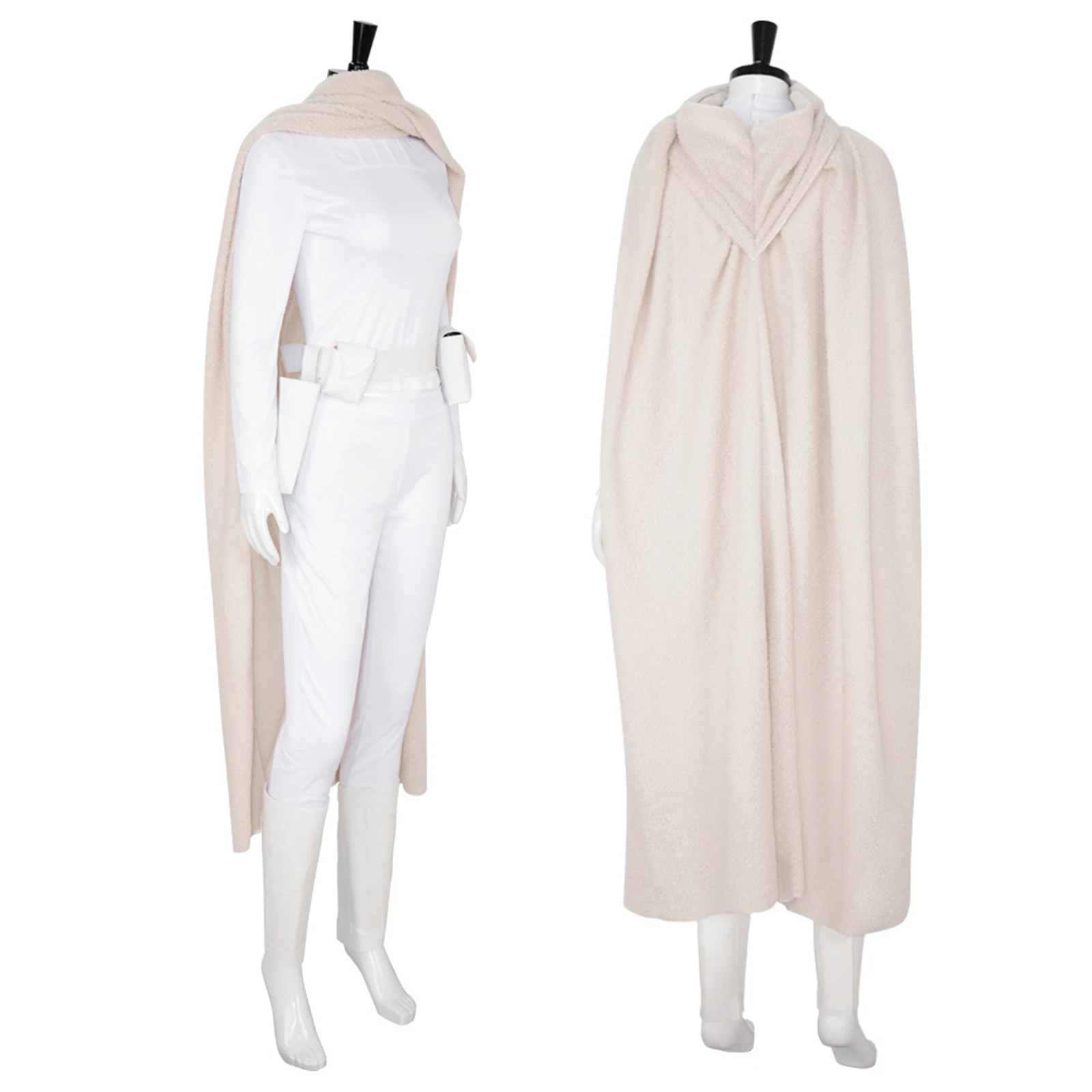 Film Wars Padme Amidala Costume Cosplay per donne adulte mantello lungo pantaloni attillati Top vestito di Halloween fondina in ecopelle passanti