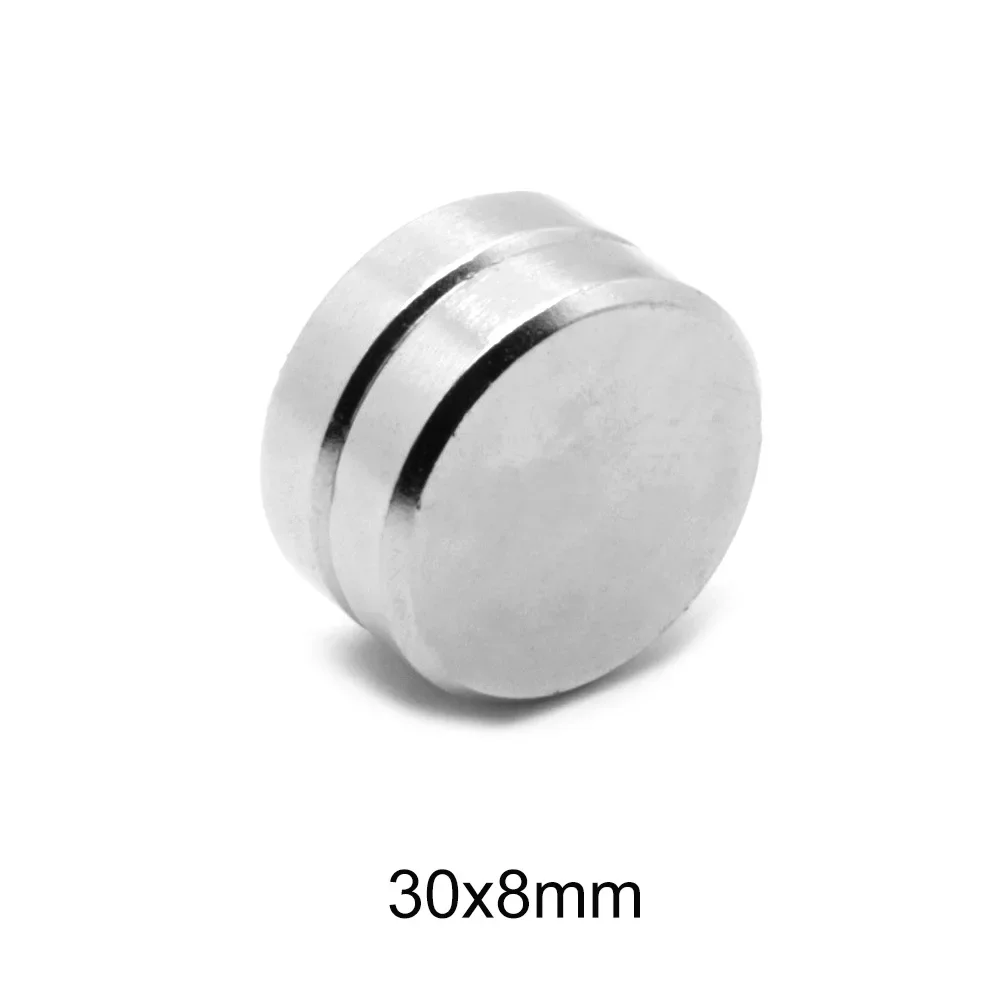 30x8mm Big Round Magnetic magnets 30mm X 8mm Srtong Dics Neodymium Magnet 30x8mm N35 Permanent Magnet sheet 30*8 MM