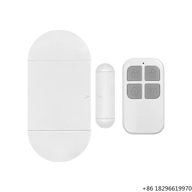 Multi-Function Wireless Door and Window Alarm Remote Control Anti-Theft Home Security Device with Magnetic Door Sensor